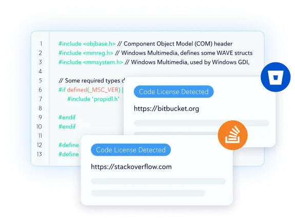 Source code license detection